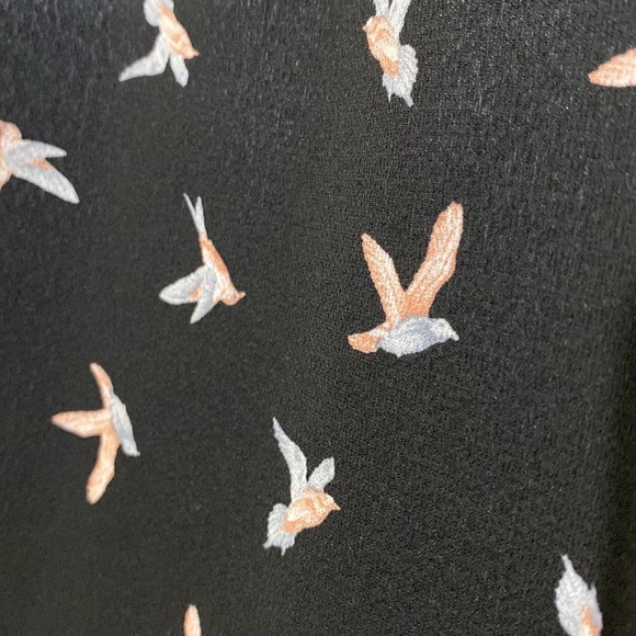 MILEY + MOLLY black tank with birds size Large - Picture 4 of 6